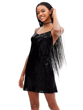COACH Sequin Short Cami Mini Dress Size 4 NWT